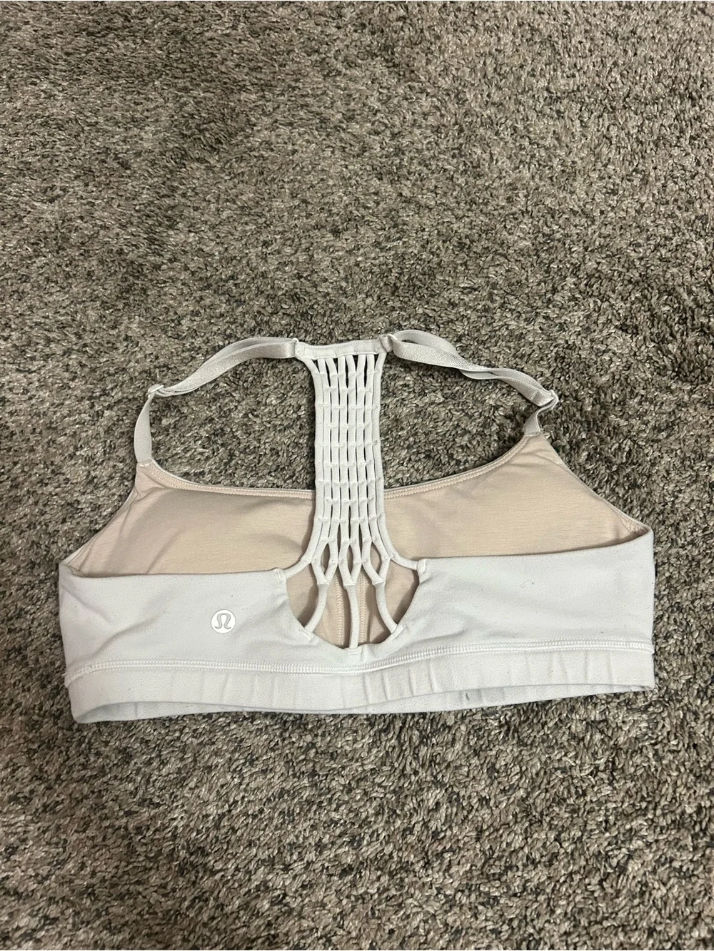 Lululemon True Self Bra Size 6 Women’s White Athletic Sports Bra